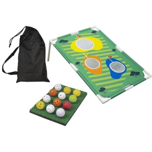 Golf Chipping Net Portable Golf Pop-UP Chipping Pitching Cages Mats Practice Net Indoor Outdoor Golf Game Set Drop Ship