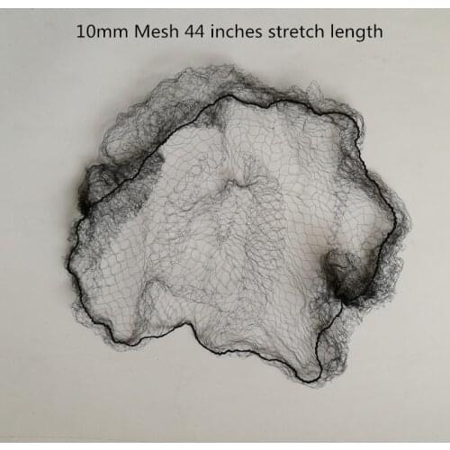 Sample order 20pcs Black Hairnets 10mm Mesh 44 inches Length Wig Packing Hairnets