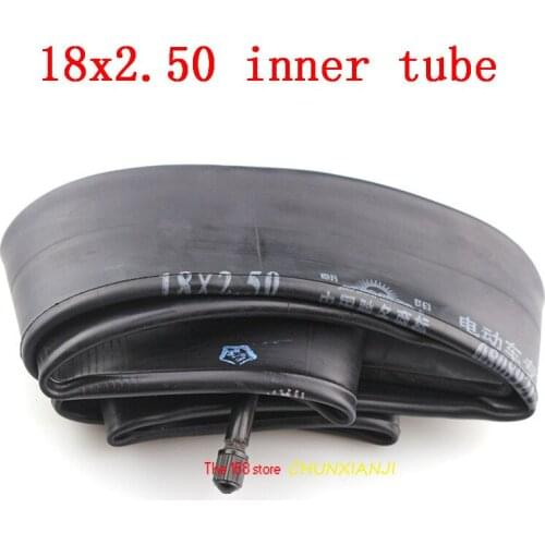 Size 18x2.5 inner tube with a Straight Valve fit many gas electric scooters and e-Bike good quality