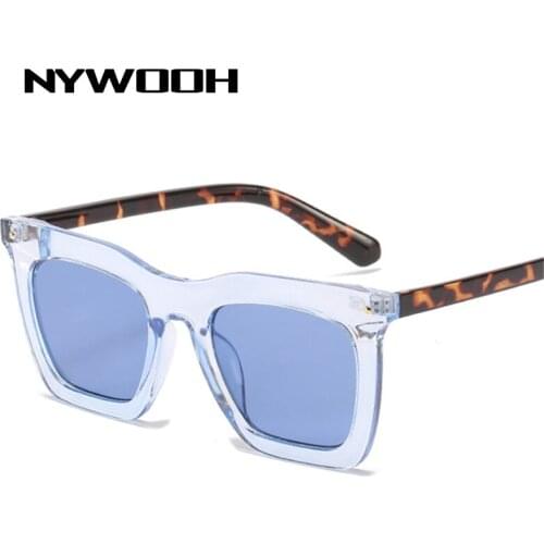 NYWOOH Oversized Gradient Sunglasses Women Retro Brand Designer Square Sun Glasses for Men Vintage Big Shades Eyewear UV400