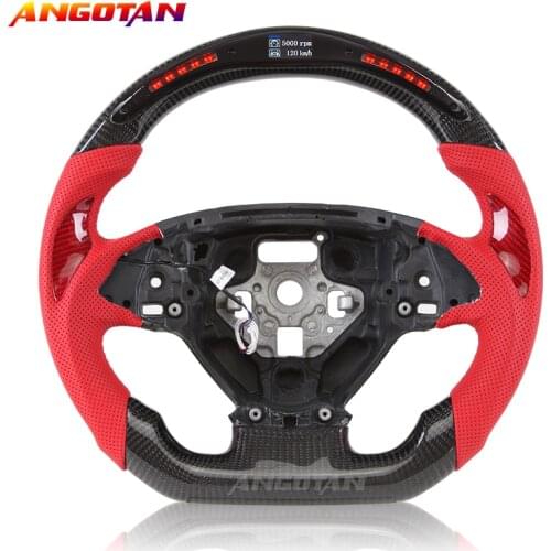 Sports Steering Wheel 100% Carbon Fiber Steering Wheel Fit For Chevrolet Camaro 2011 2012 2015-2017RS