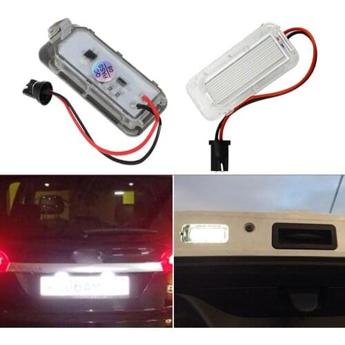 12V 2pcs For Ford Focus 5D Fiesta Mondeo MK4 C-Max MK2 S-Max Kuga Galaxy LED Number License Plate Light Lamp
