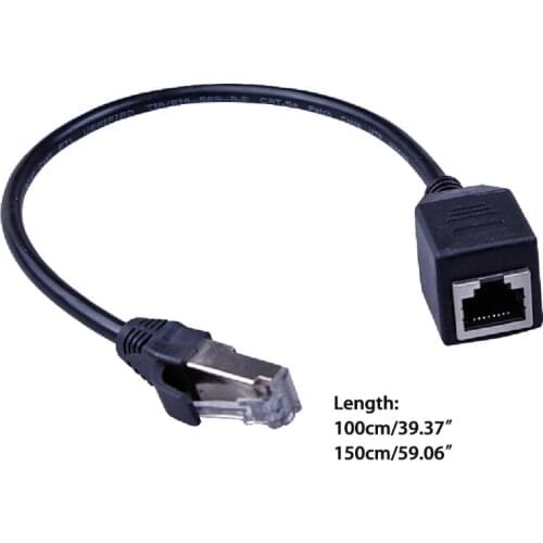 Ethernet Extension Cable Cat6 LAN Cable Extender RJ45 Network Patch Cord Male to Female Connector