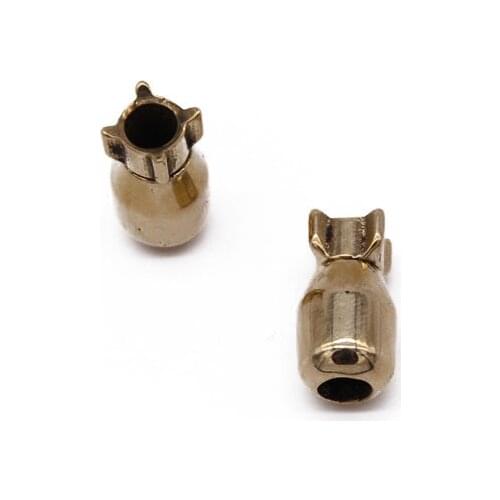 1PC Brass Mini Torpedo Bomb Knife Beads Lanyard Pendant Paracord Bracelet Rope DIY Decorative Accessories Multipurpose Pendant