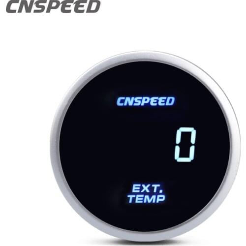 2" 52mm 12v/24v Universal Racing Digital Exhaust Gas Temp Gauge Car Auto 2~1200 Celsius Ext Temp Meter Smoke Lens With Sensor