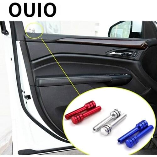 2Pcs Car Door Lock Knob Pull Pins Aluminum Alloy for Ford focus 2 mk2 3 mk3 mk1 fiesta mk7 ranger mondeo mk4 fusion Accessories