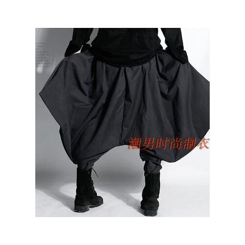 27-42 ! 2015 summer mens Fashion loose clothing noctule big low-rise harem pants customize plus size singer costumes trousers