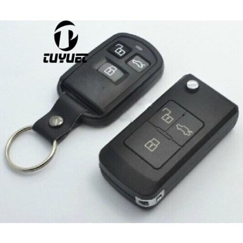3 Buttons Blanks Modified Flip Folding Remote Key Shell For Hyundai Sonata