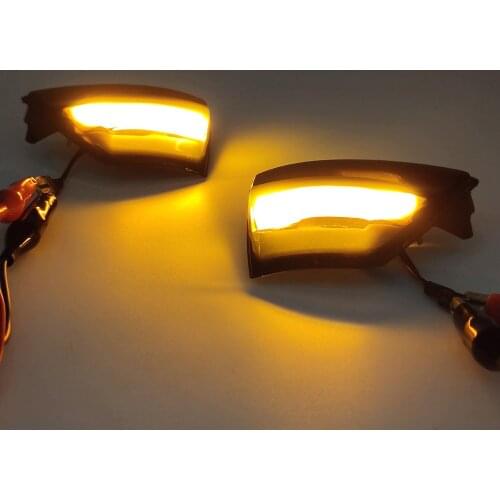 1Pair Car LED Dynamic Turn Signal Side Wing Mirror Indicator Light Lamp For Ford S-Max 2007-2014 Kuga C394 2008-2012 C-MAX