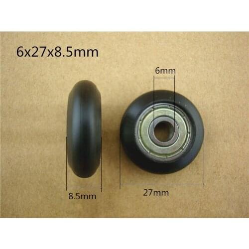 Free Shipping 626zz 6x27x8.5 3D Printer Bearing10pcs Deep Groove Ball Window Rollers