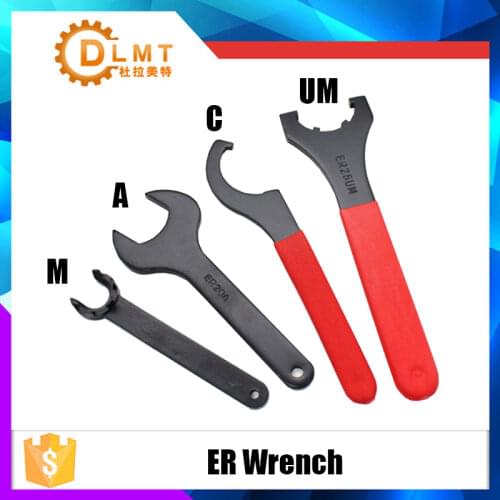 ER Collet Chuck Spanner Wrench ER8M ER11M ER16M ER20M ER25UM ER32UM Type for ER Nut Series CNC Milling Machine ER-wrench
