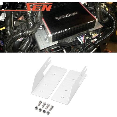 For 1993-2013 Harley Road Glides with Batwing Amplifier PBR300X2 PBR300X4 PBR400X4D Mount Bracket Plate