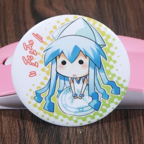 FFFPIN 5.8cm Women Brooch Cosplay Game Pin Hyperdimension Ika Musume Breastpin Badge Coin Icon Ornament for Cloth Backpack Gift