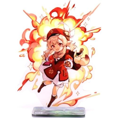 Genshin Impact Jean Xiang Ling Xinyan Kaeya Zhongli Diona Amber Double-Sided Acrylic BL Figure Stand Display Model Toy Decor