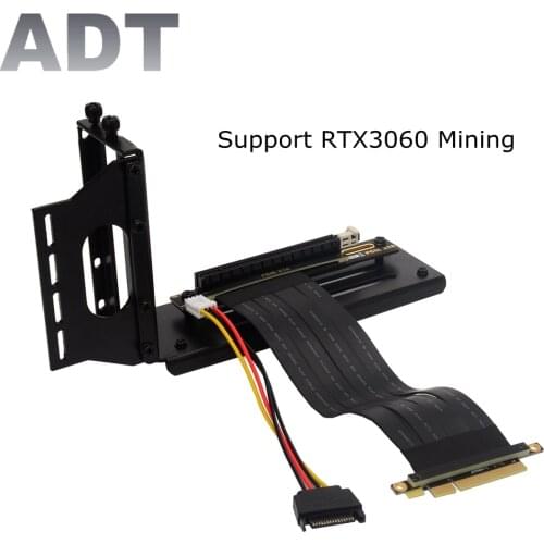 Graphics Card Holder Vertical Bracket PCI-E x8 x16 Extension Cable PCI E 8x To 16x RTX 3060 GPU Graphics Card ETH Mining Riser