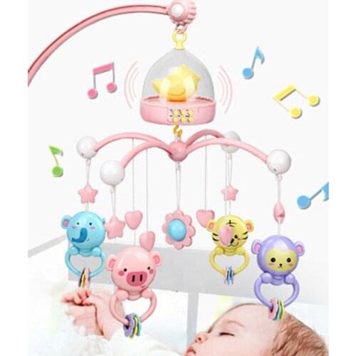 Baby toy 0 / 3 / 6 / 12-month-old baby boy and girl intellectual bed bell ringing bell 0 / 1 year old newborn child toy