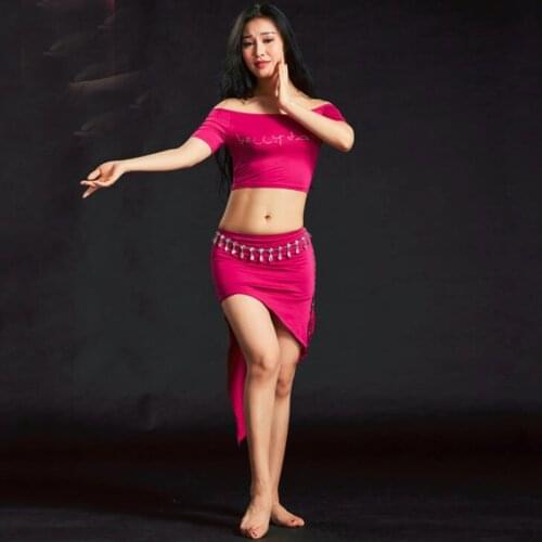 New modal Stage Performance Wear Suits for Women Sexy Oriental Bellydance Outfit Dress Tops+Skirts 8 colors