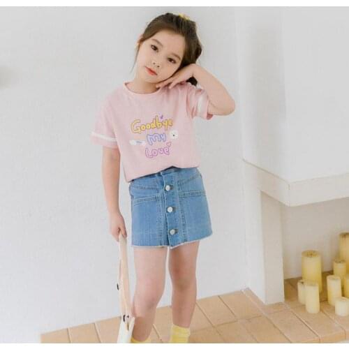 Summer Casual Denim Shorts For Girls 3 - 10 Years Kids Daily Wear Pants Unique Design Style Clothes Children Shorts