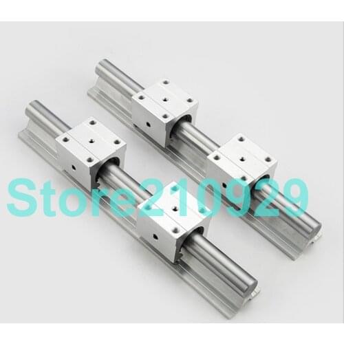 2pcs SBR25 - 2000mm linear guides + 4pcs SBR25UU block