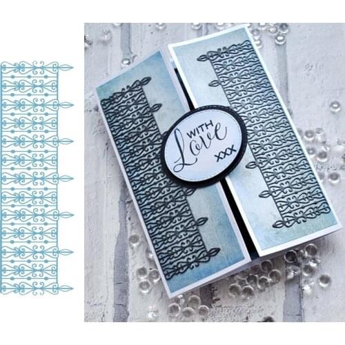 Parisian Border Iron Bar Metal Cutting Dies Stencils for DIY Scrapbooking Album Stamp Card Embossing New 2019 Die Cut