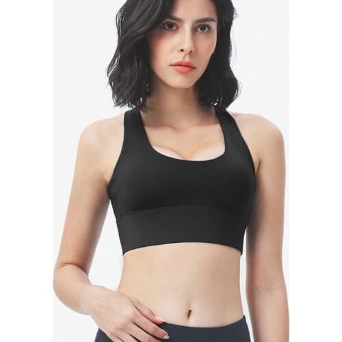 2021 new plus size beautiful back sports underwear womens shockproof running fitness bra high-intensity yoga wear vest