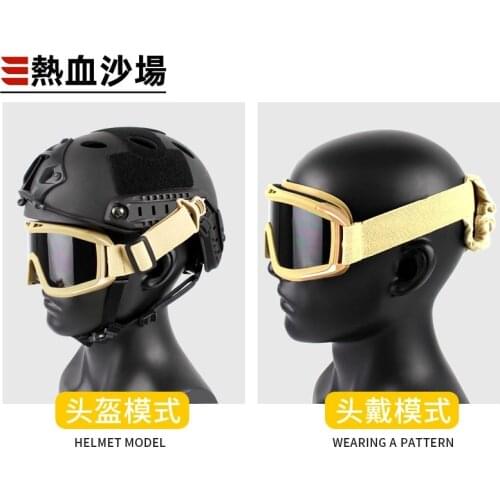 NEW Tactical Guide Rail Goggles w/ Cloth cover For Tactical FAST AF MICH IBH Helmet