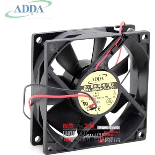 Wholesale Waterproof FOR ADDA AQ0824LB-A70GL 8025 80mm DC Brushless 24V 0.09A ball bearing inverter cooling fans
