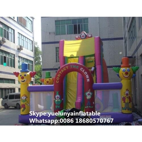 Factory direct inflatable castle slides large obstacles Animal slide castle combination KYB-702