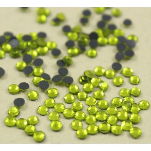 Clearance hotfix rhinestone Hot drilling DIY clothes/garment accessory a bag about 65000pcs/bag SS10 about 3mm olive green
