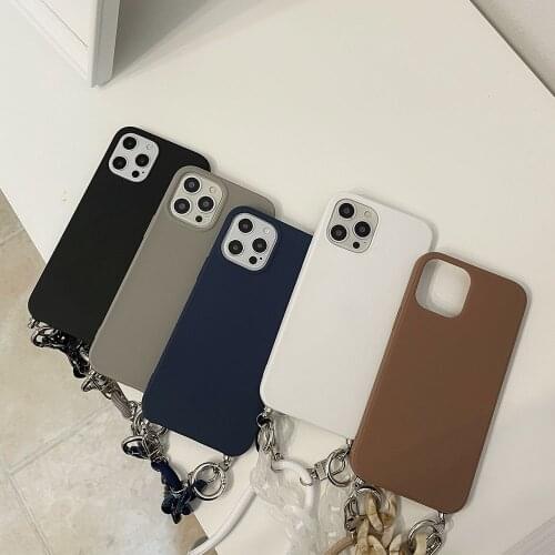 Luxury Marble amber Bracelet Necklace Lanyard Phone Case For iPhone 12 Pro Max X XS XR 7 8 Plus SE 11 Soft silicone Cover funda