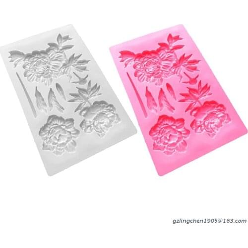 DIY Handmade Silicone Fondant Mold Exquisite Flower Chocolate Sugar Craft Gum Paste Mold DIY Candle Resin Crafts Durable
