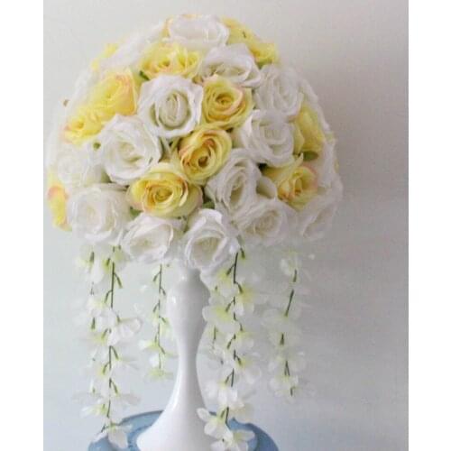 SPR NEW!Free shipping! 40cm 8pcs/lot wedding road lead lavender artificial flowers wedding table flowers,table centerpiece-ivory