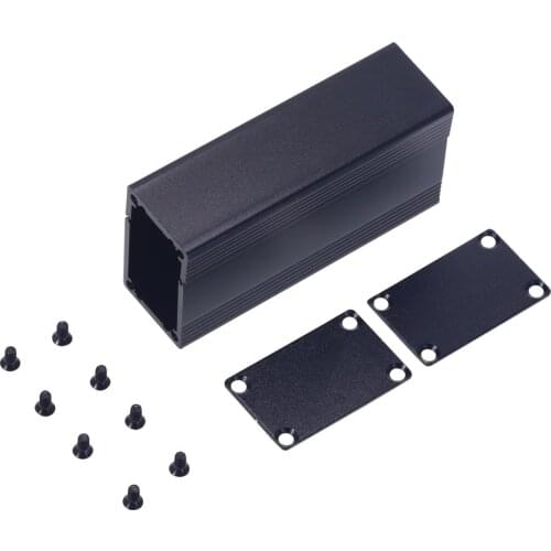 Waterproof Aluminum Junction Box Black Extruded Electronic Enclosure Case DIY Electronic Project Box Split Type 82x40x25mm