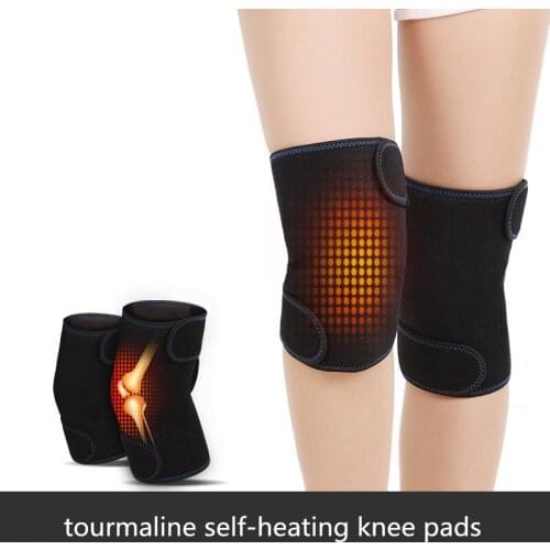 1 pair Spontaneous heating knee pads Health Care Self-Heating knee support Infrared Magnetic Therapy Spontaneous Heating Pad