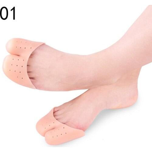 1Pair Silicone Toe Sleeve Foot Protection Ballet High Heels Hallux Valgus Gel Protective Protector Care Tool Massge Toe Pad