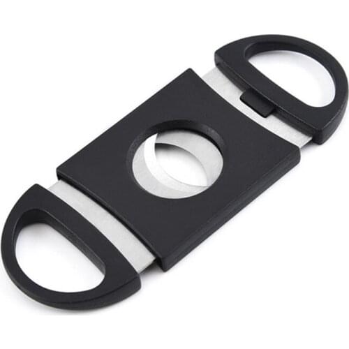 1PCS Double Blades Cutter Pocket Cigar Stainless Steel Scissors Shears