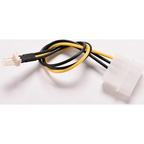 2pcs 20cm 4 Pin Molex IDE To 3 Pin PC Computer CPU Case Fan Power Connector Cable Adapter