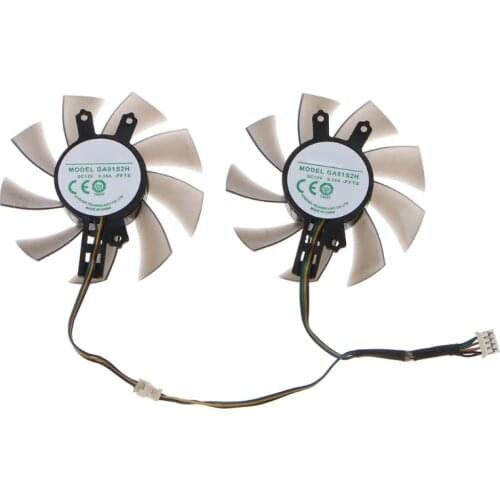 63HD 2PCS Graphics Card Cooling VGA Fan GA91S2H 4Pin 12V 0.35A Cooler Fan