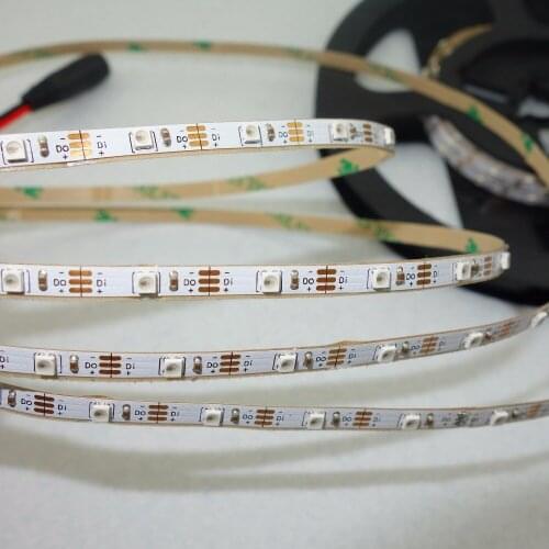 4m/roll addressable 60LEDs/m DC5V SK6805-2427 led pixel strip,NON-waterproof,with 60pixels/M;WHITE PCB