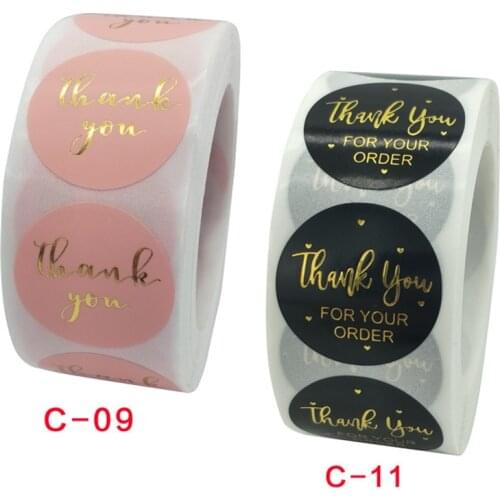 500PCS Thank you sticker seal sticker sticker envelope gift wedding decoration