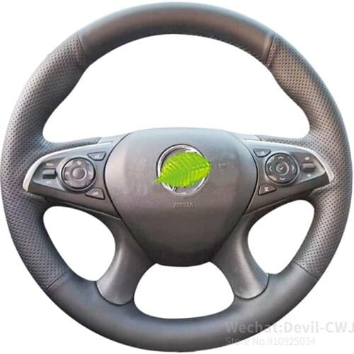 Alcantara for Buick Larcosse steering wheel cover leather suede carbon fiber handle Grip car interior 2016-2021 2017 2018 2019