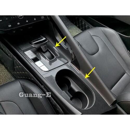 Car Sticker Styling Detector Inner Interior Trim Center Console Cup Gear Box Frame Hoods For Hyundai Elantra Avante 2021 2022