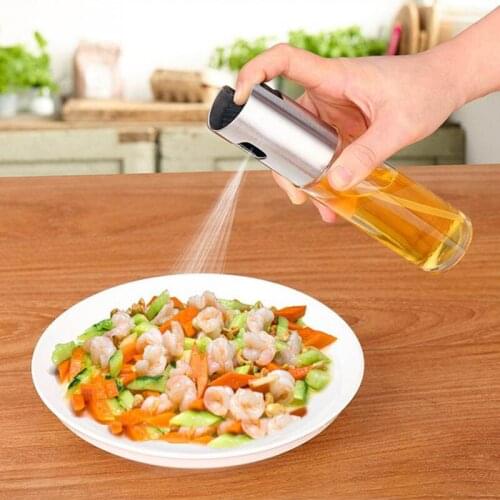 Lovely Convenient Cooking Salad BBQ Kitchen Baking Glass Olive Oil Sprayer Bottle Vinegar Dispenser Bottle FBE3