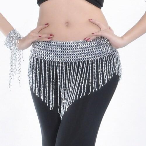 Belly Dance Triangle Hanging Beard Waist Chain Belly Dancer Waist Beaded Beaded Chain Swing Chain Sexy Costumes