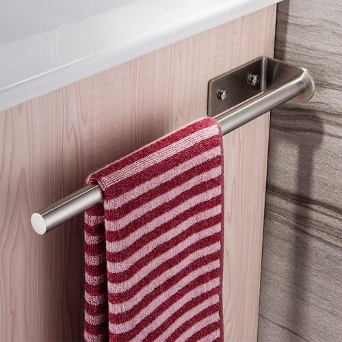 ZUNTO Towel Holder 40 cm Bathroom Towel Rail Stainless Steel Brushed Bath Towel Rack Wall Mounted Towel Hanger New Towels Bar