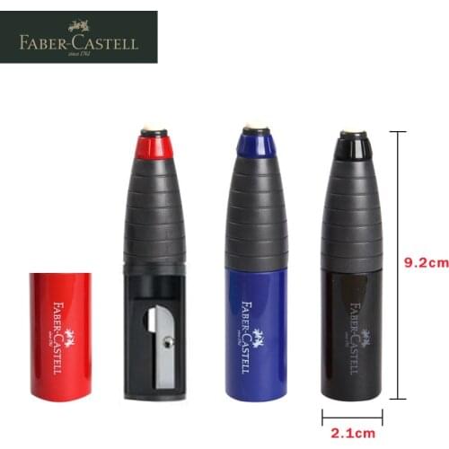 FABER CASTELL Combination Multifunctional Pencil Sharpener + Eraser/Rubber 2 In 1 Students Manual Drawing Pencil Sharpener 18440