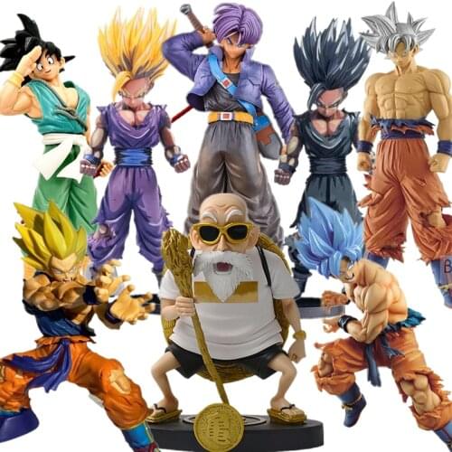 38 Styles Ready Stock Anime Legend of Guild Wars Trunks Dragon Ball Z Figure Gohan Manga Model Super Saiyan Action PVC Toys Goku