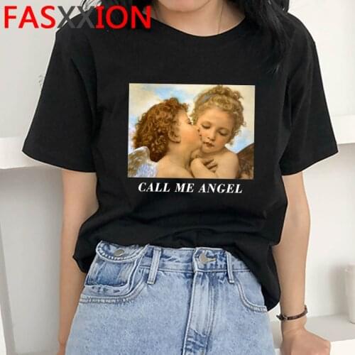 Vintage Angels Graphic Fashion T Shirt Women Harajuku Ullzang Streetwear T-shirt Summer 90s New Tshirt Aesthetic Top Tees Female