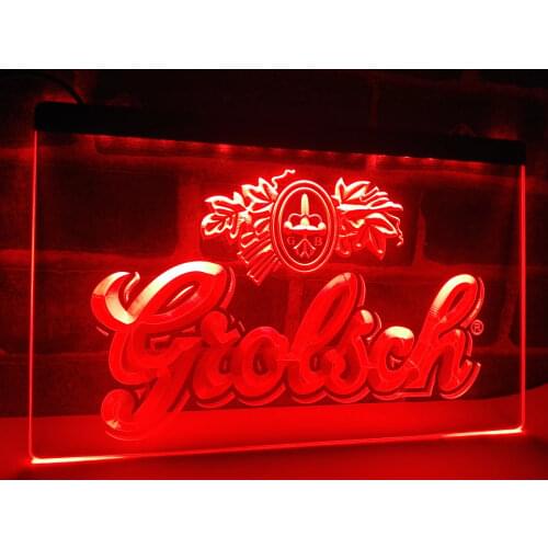 007 Grolsch Beer Bar Pub Club New Led Neon Light Sign