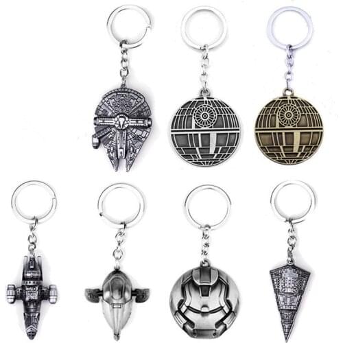 Metal Star Wars Keychain The Force Awakens Jedi Master Darth Vader White Soldier Figure Starwars Keychain Bag Pendant Gift